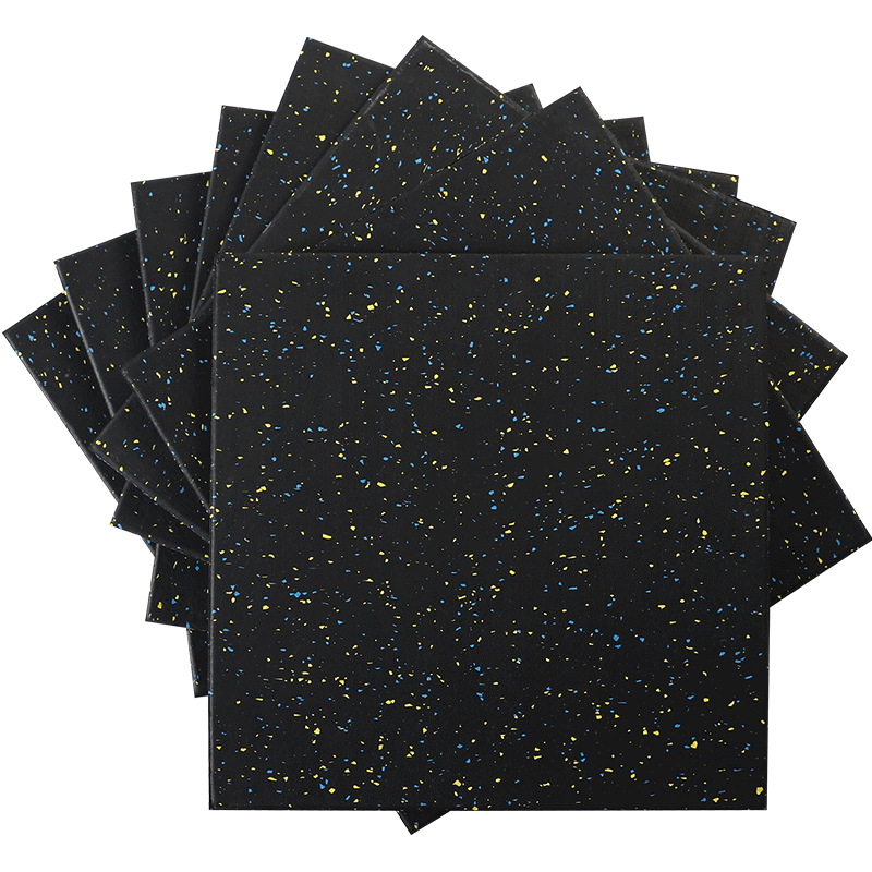 必一运动复合环保材质橡胶地垫运动地垫室内缓冲地板健身器材力量区专用拼接垫子（12块起拍）