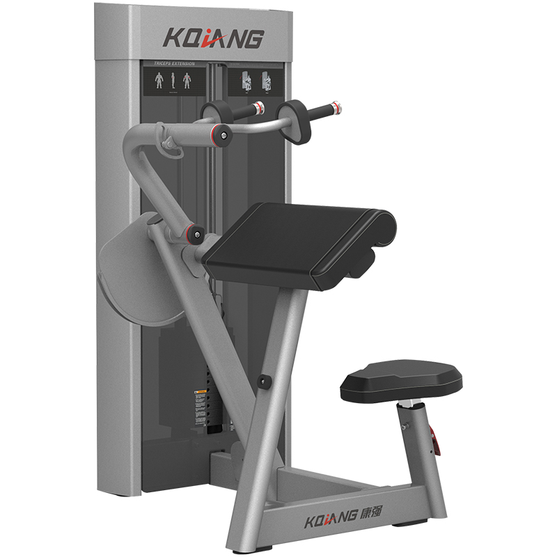 必一运动商用健身房坐姿三头肌前压训练器8008专用力量器械无氧健身器械